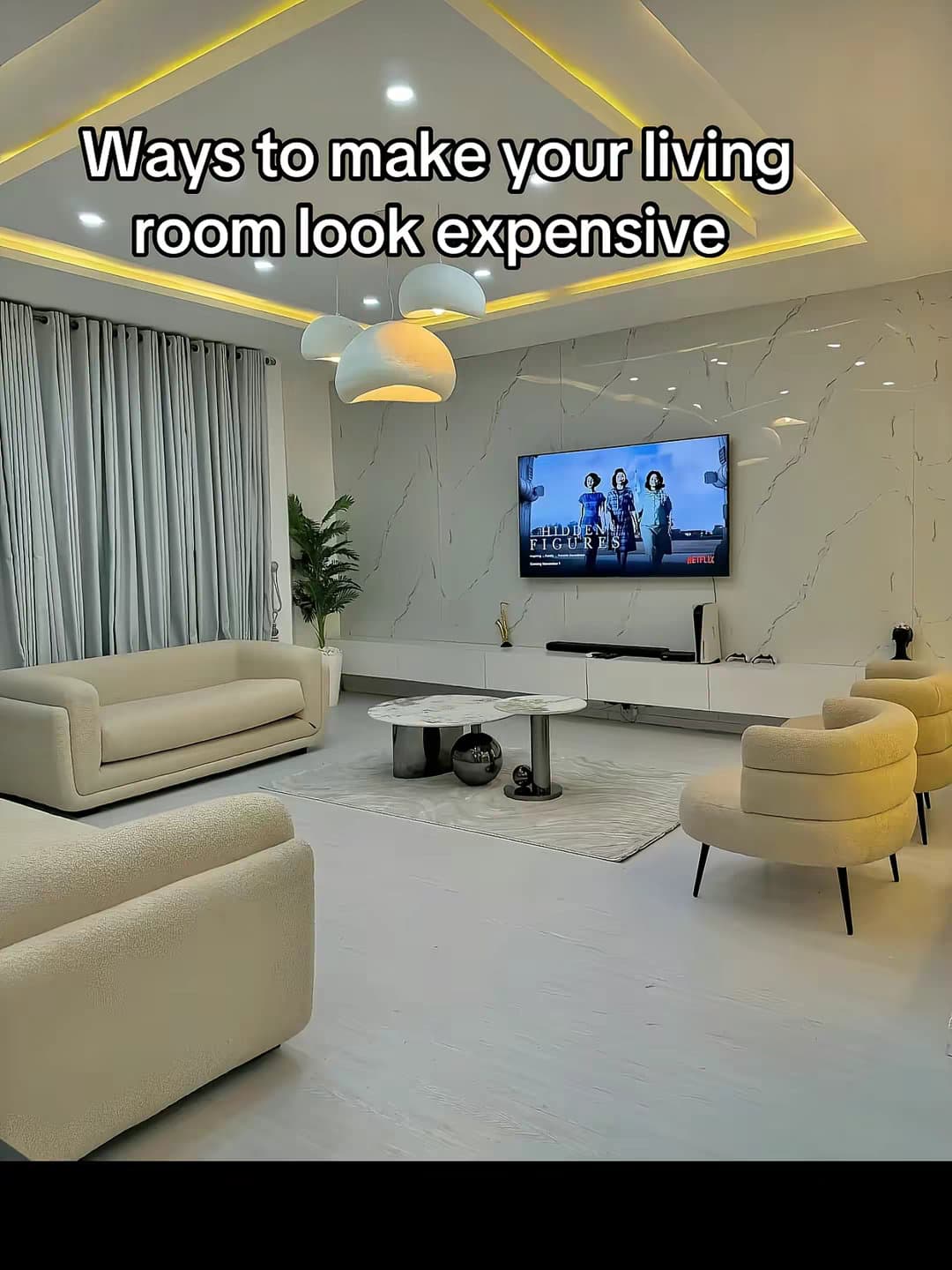 Ways to make your living
room look expensive