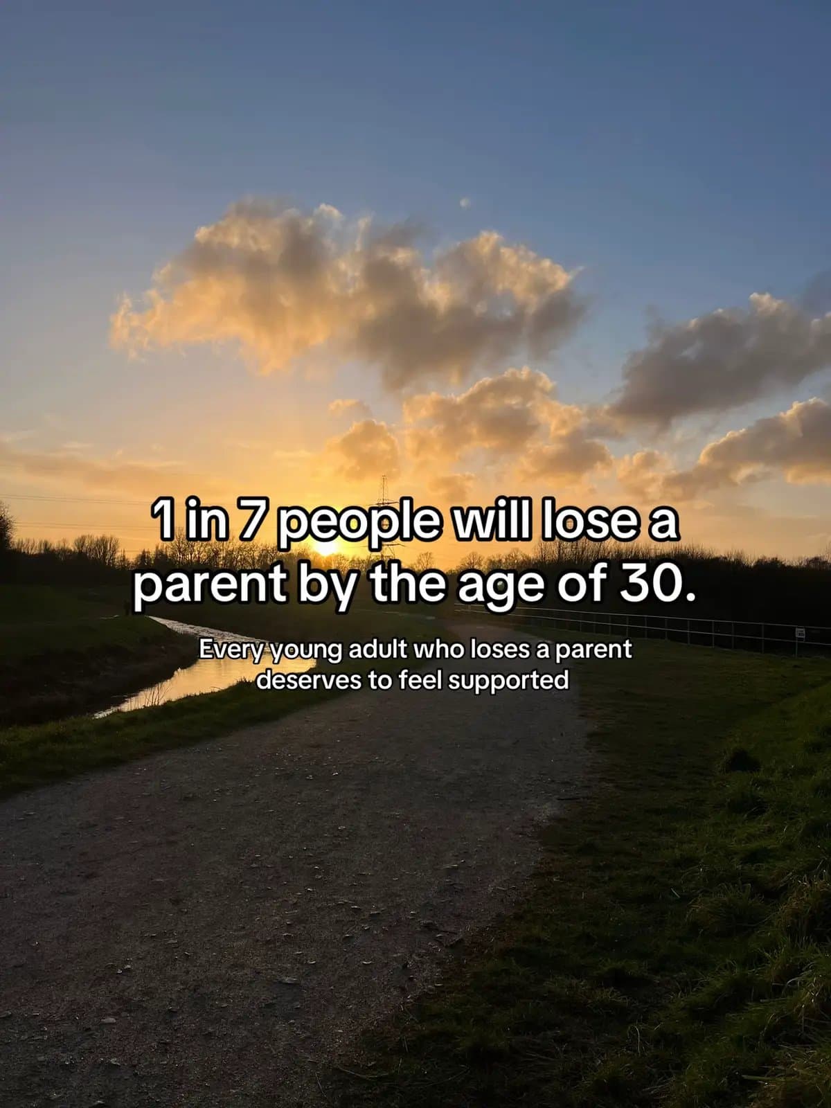 1 in 7 people will lose a
parent by the age of 30.
Every young adult who loses …