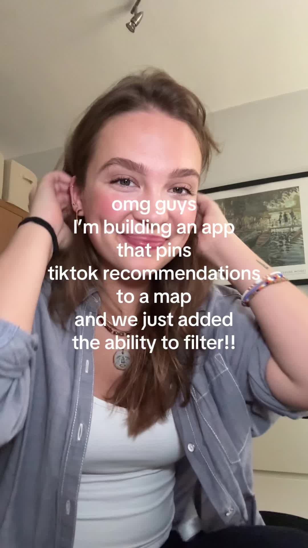 omg guys
i'm building an app
that pins
tiktok recommendations
to a map
and we ju…