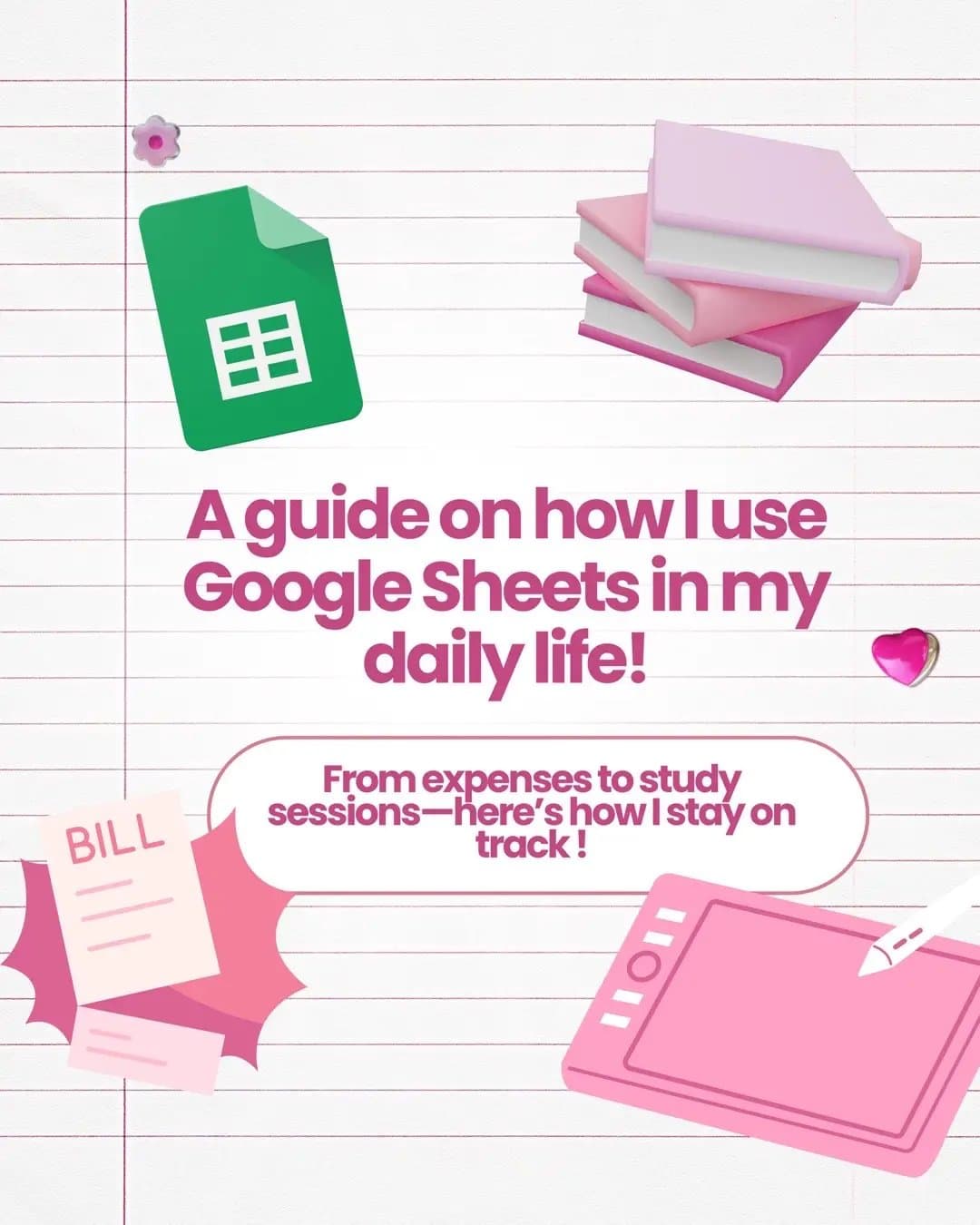 A guide on how I use
Google Sheets in my
daily life!
From expenses to study
sess…