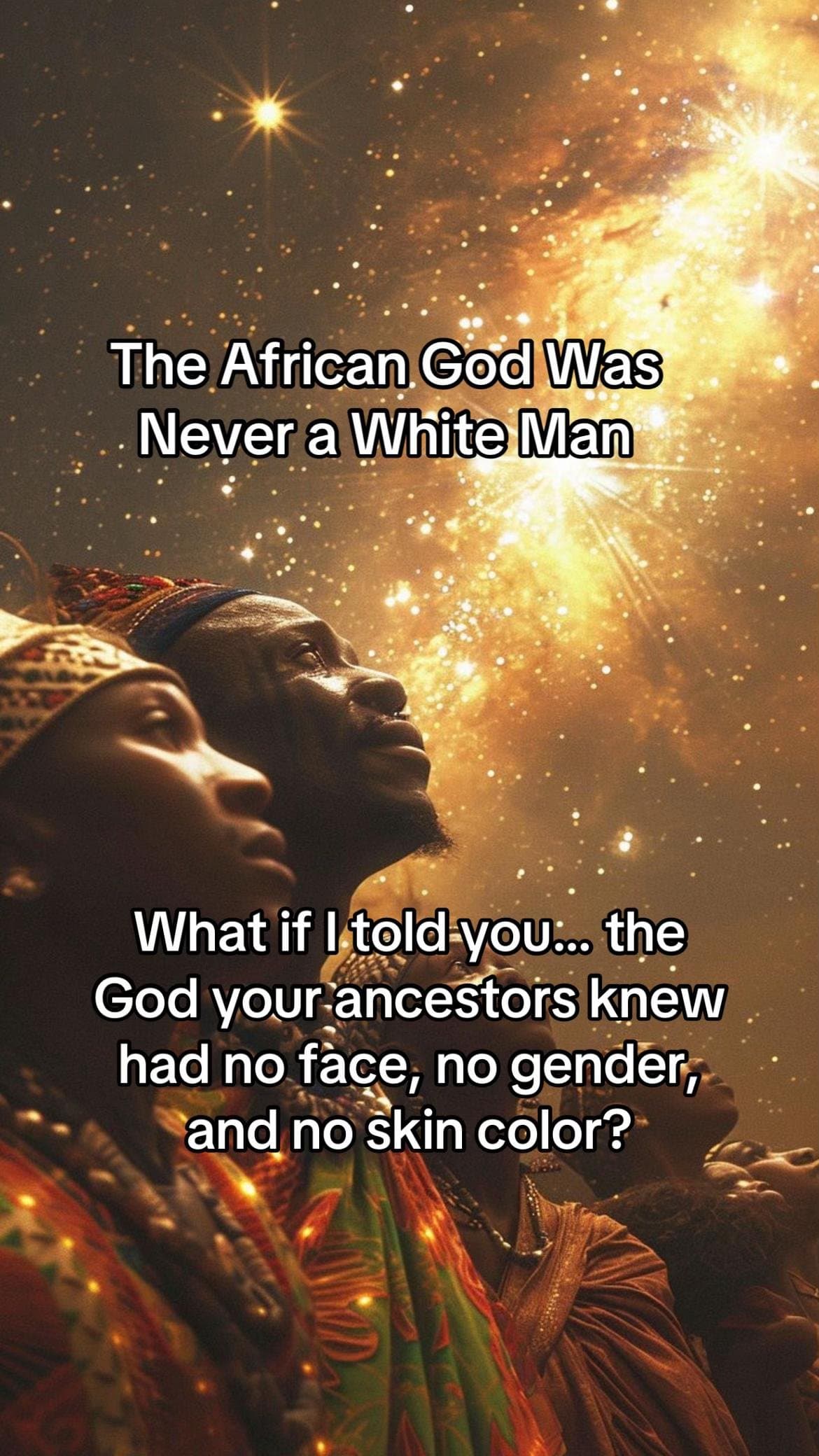 The African God Was
Never a White Man
What if I told you... the
God your ancest…