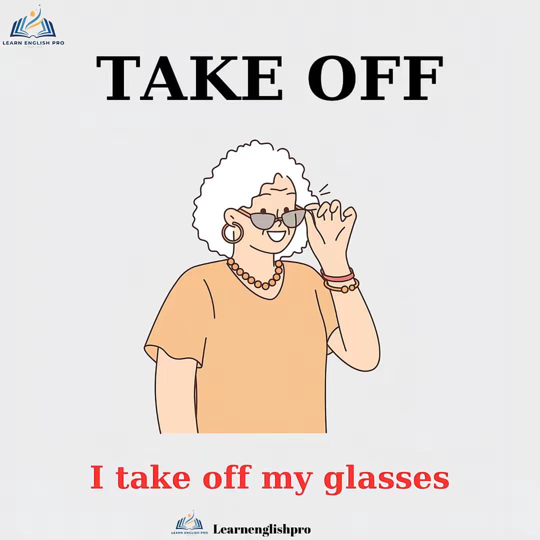 TAKE OFF
I take off my glasses