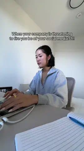 When your company is threatening to fire you bc of your social media?!!
thanks β¦