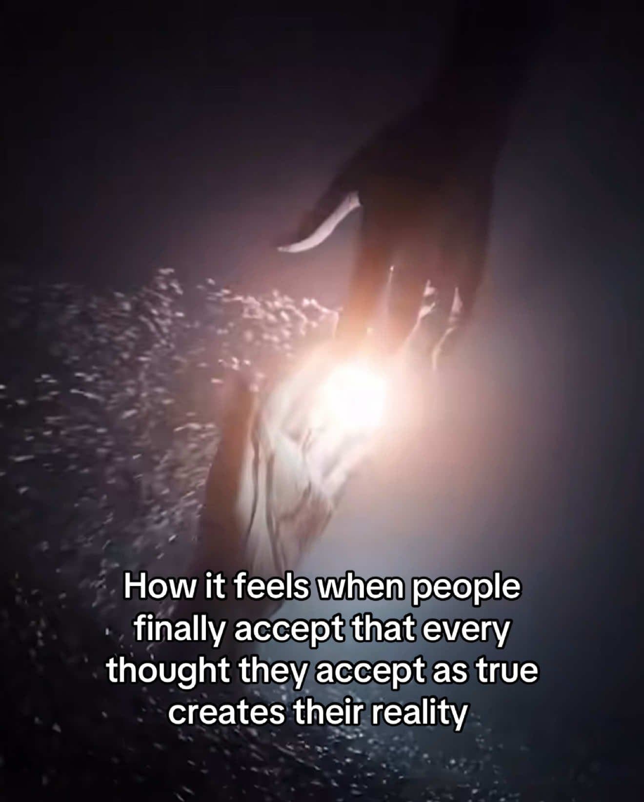 How it feels when people
finally understand that every
thought they accept as tr…