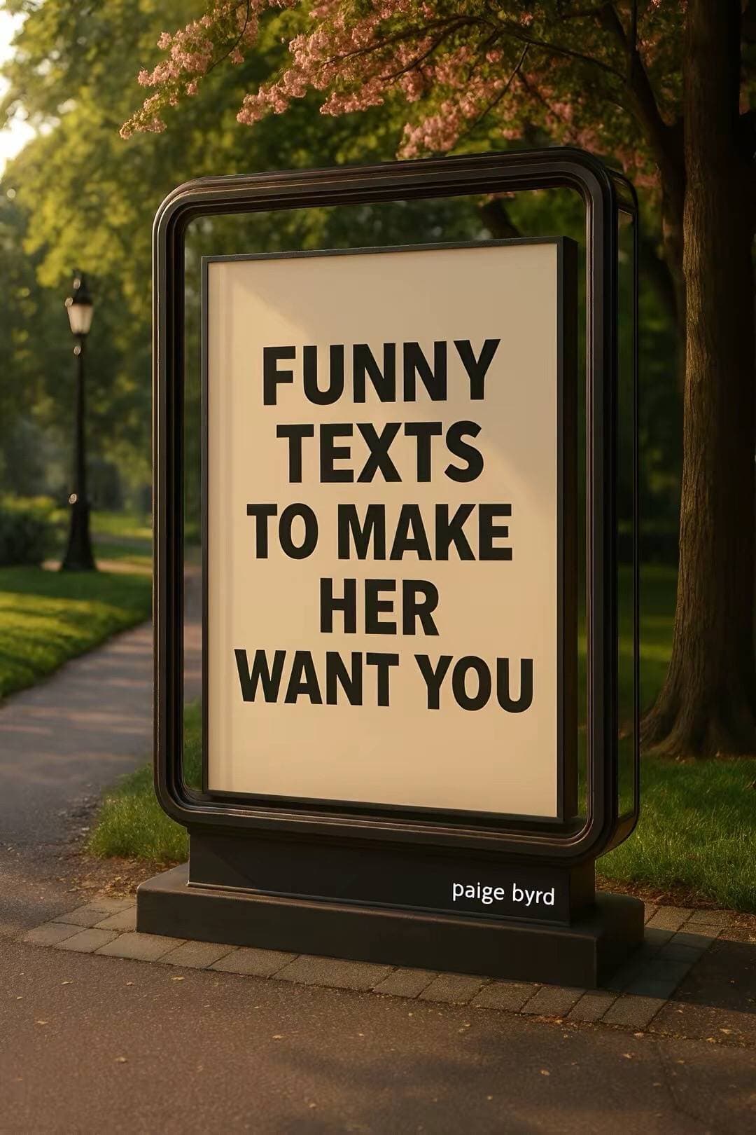 FUNNY
TEXTS
TO MAKE
HER
WANT YOU
paige byrd