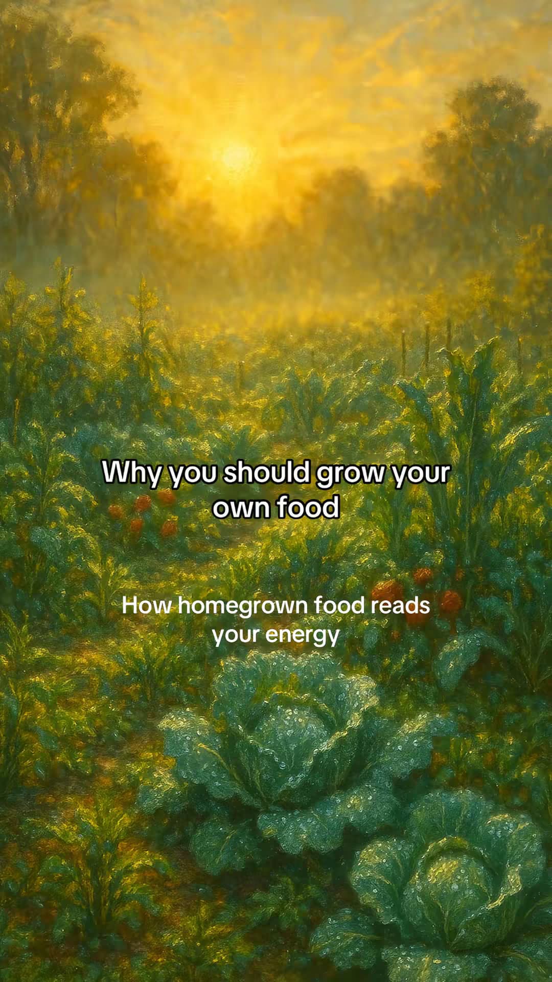 Why you should grow your
own food
How homegrown food reads
your energy