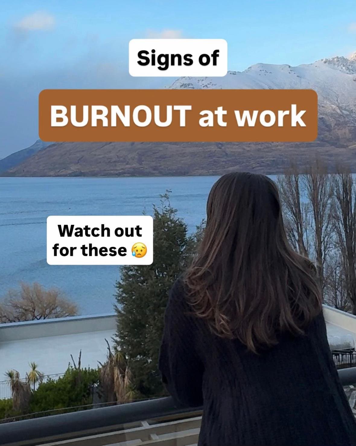Signs of
BURNOUT at work
Watch out
for these 😢