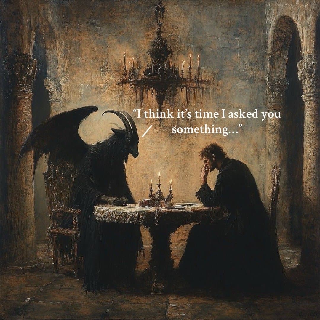 "I think it's time I asked you
something..."