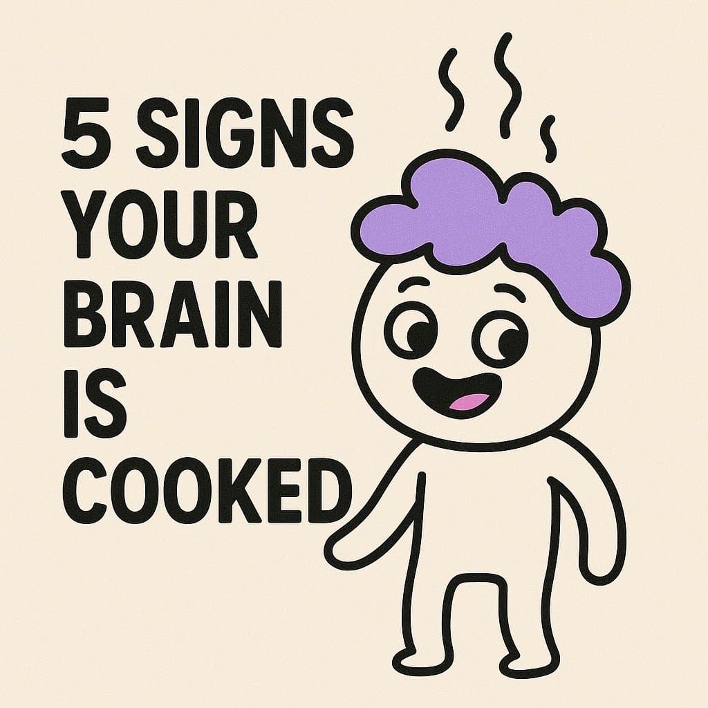 5 SIGNS
YOUR
BRAIN
IS
COOKED
