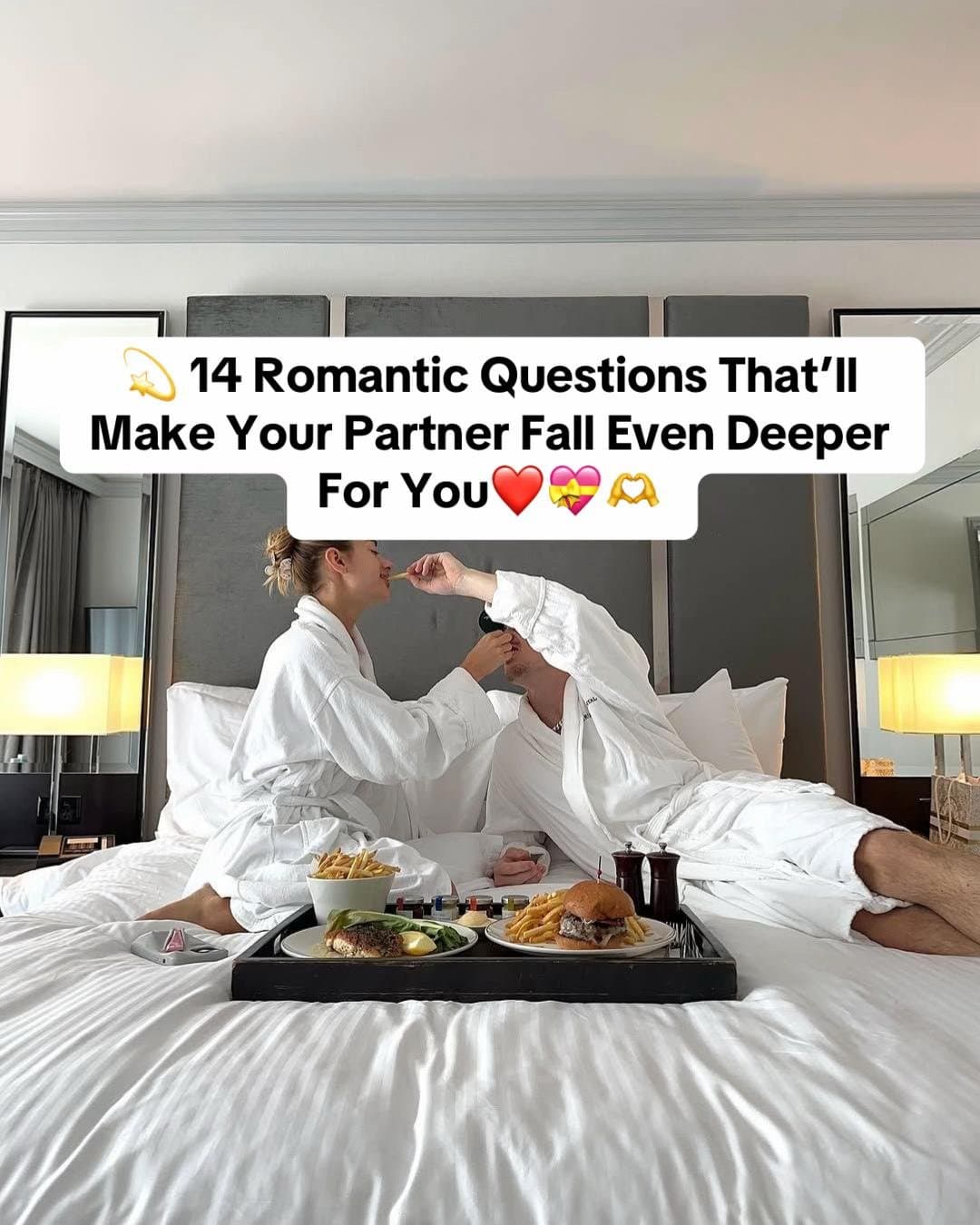 π«14 Romantic Questions That'll
Make Your Partner Fall Even Deeper
For You β€οΈποΏ½β¦