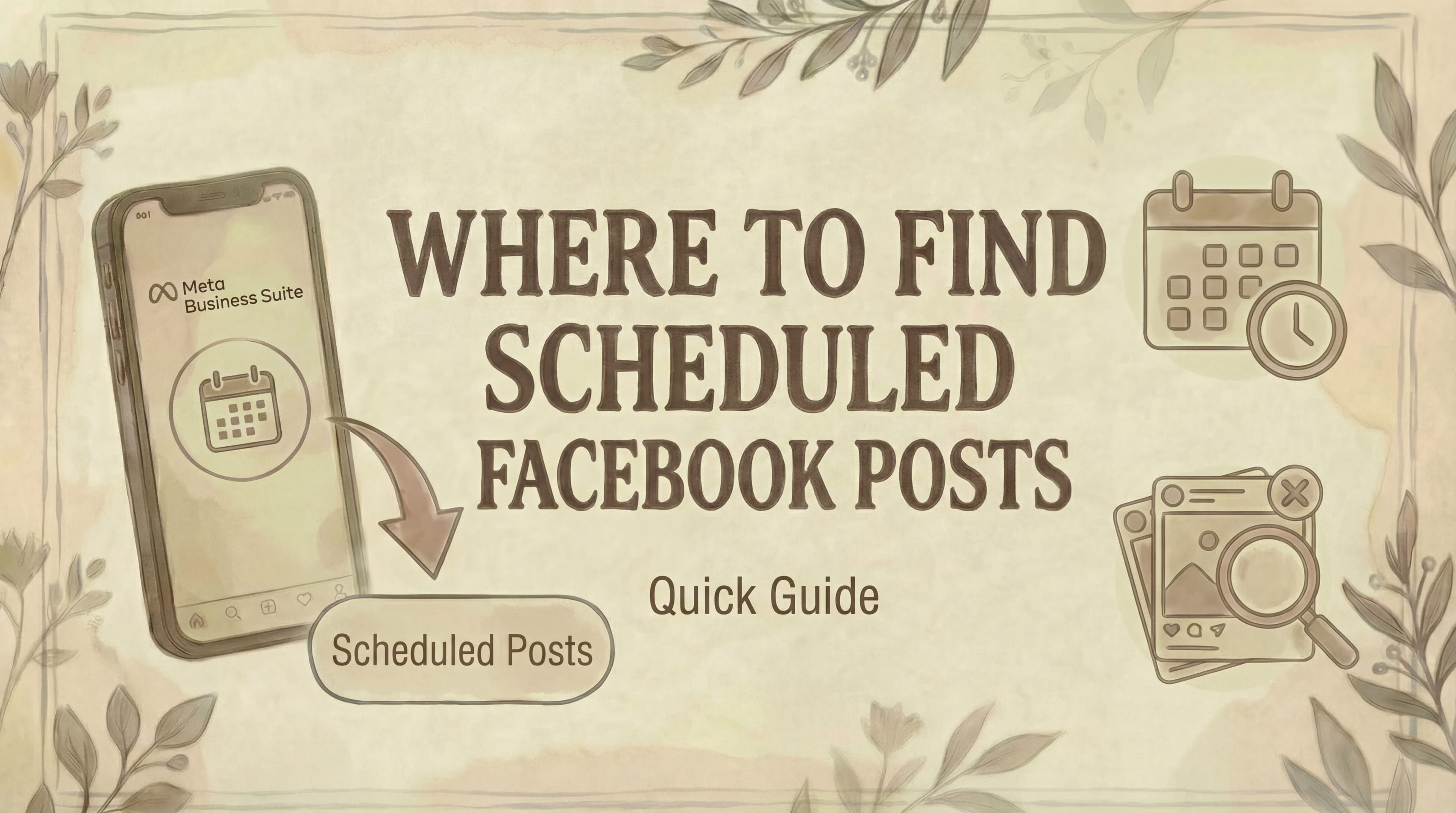 Where to Find Scheduled Posts on Facebook (2026 Guide)