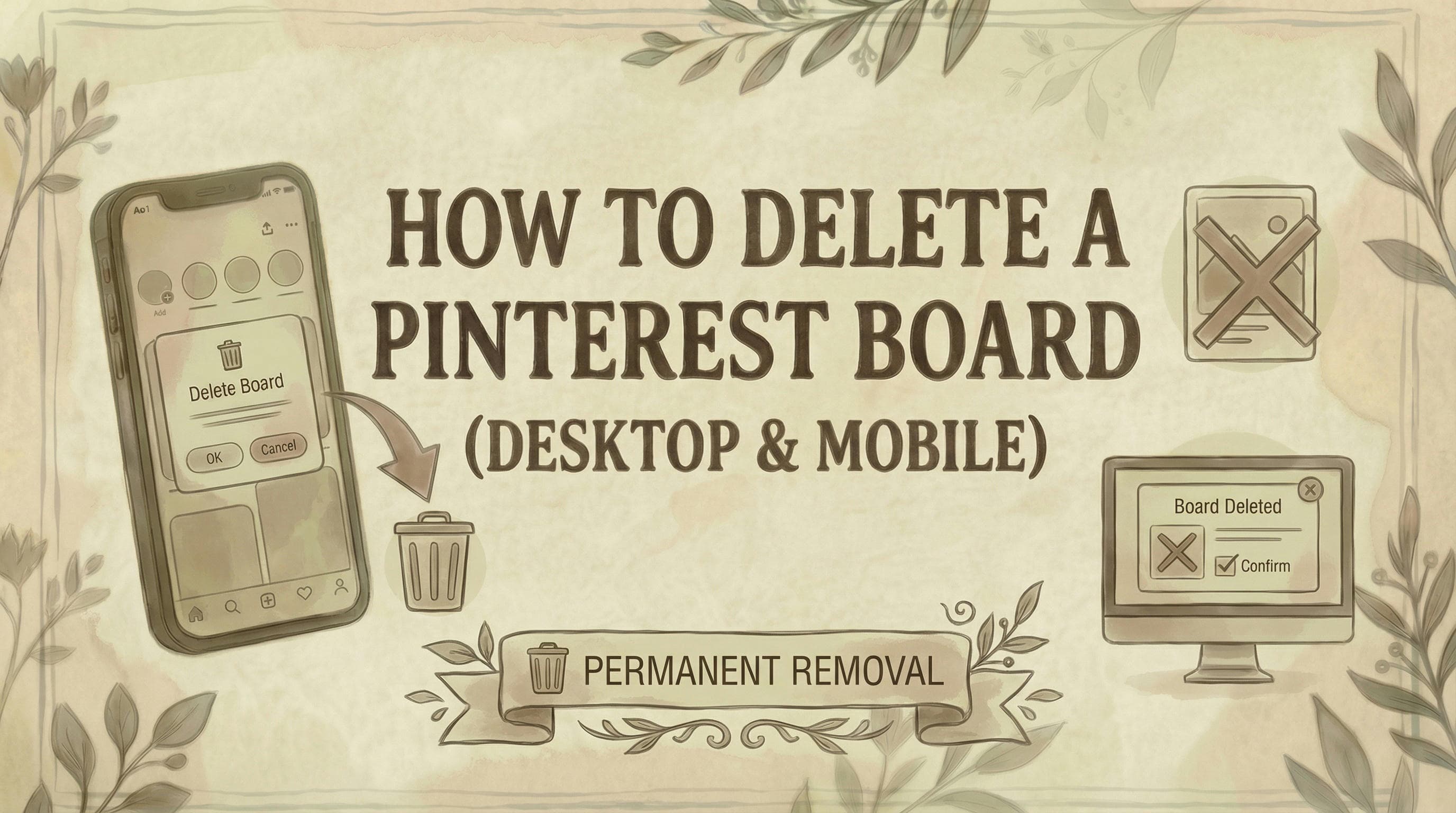 How to Delete a Board on Pinterest (Desktop & Mobile)