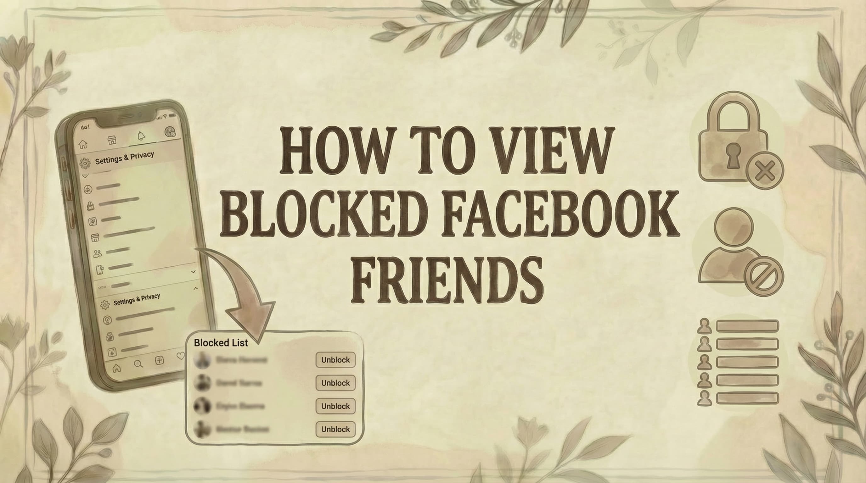 How to View Blocked Facebook Friends (2026 Quick Guide)