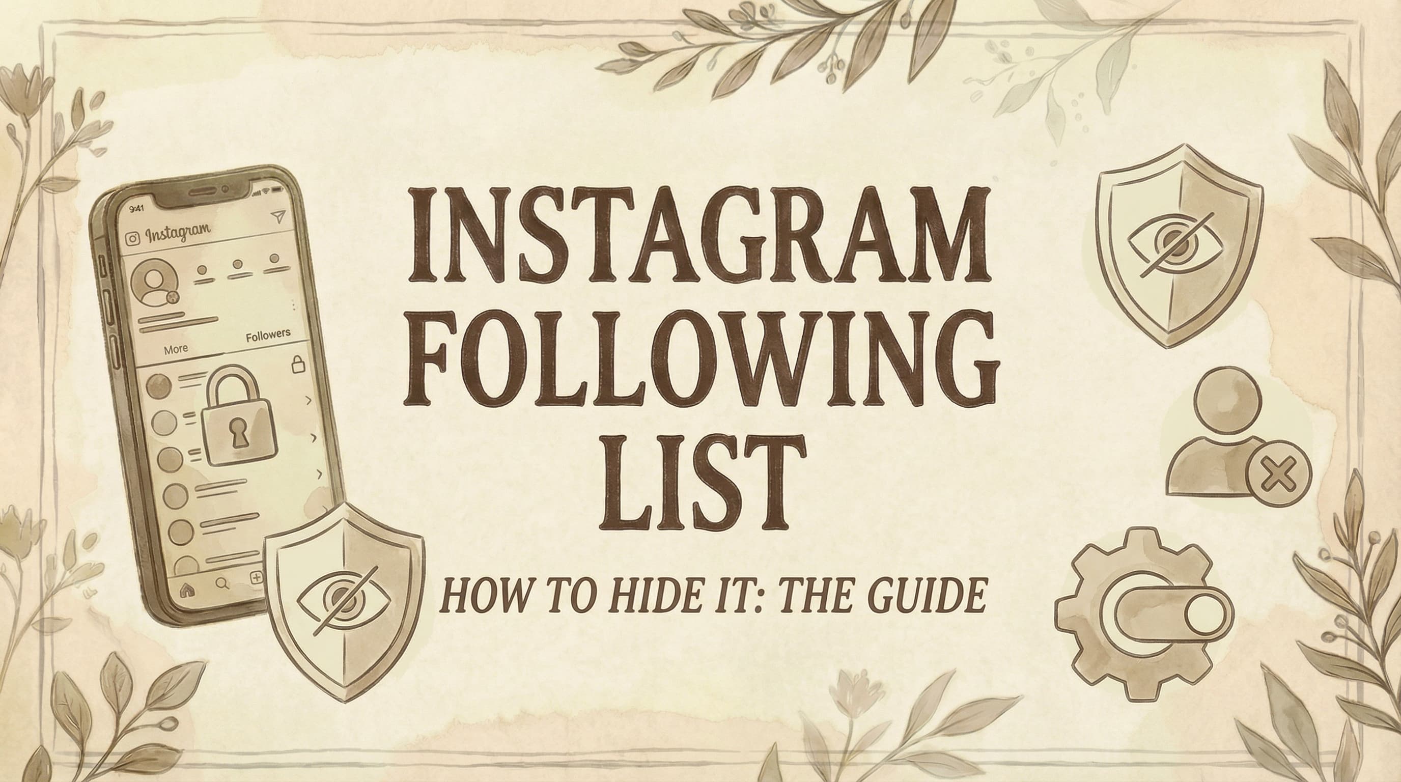 How to Hide Your Following List on Instagram (2026 Guide)