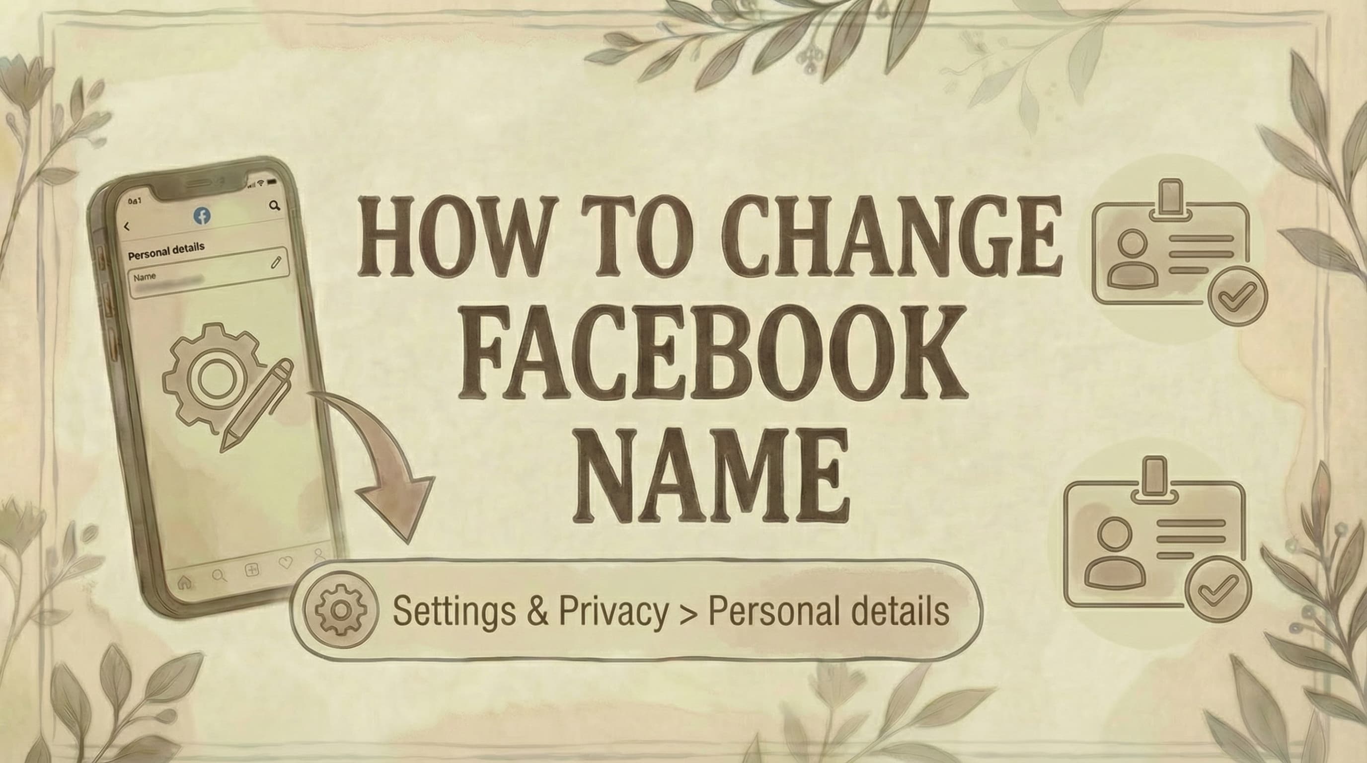 How to Change Name on Facebook (Desktop & Mobile 2026)